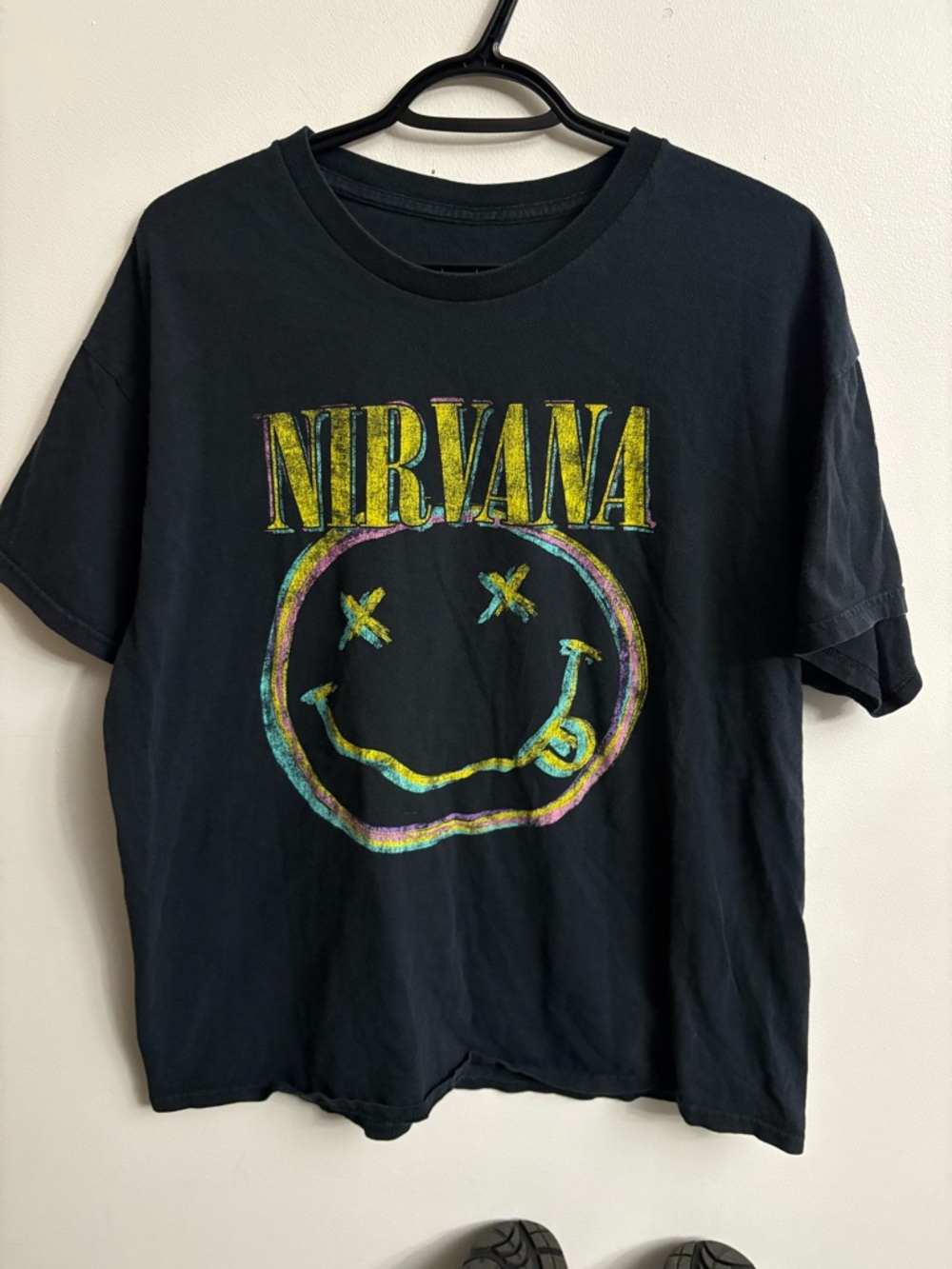 Nirvana Black Graphic Tee - Men's Band Shirt xlarge - Picture 2 of 5
